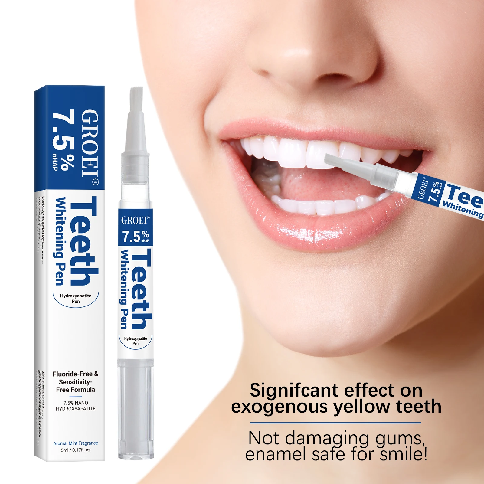 Teeth Whitening From Home - Hydroxyapatite Tooth Whitening Pen Dazzling White