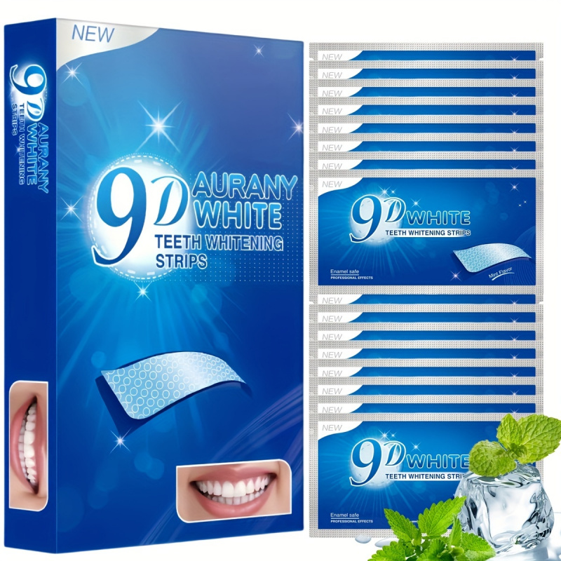 Teeth Whitening From Home - 21 Pairs of 9D Aurany White