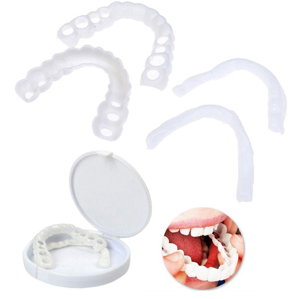 Teeth Whitening Mouth Guard - 4-6 Pairs Upper&Lower Jaw Denture Dentures