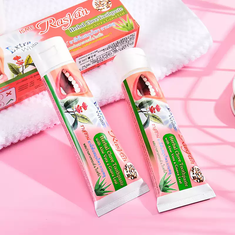 Teeth Whitening Thailand - RASYAN Herbal Clove Tooth Powder from