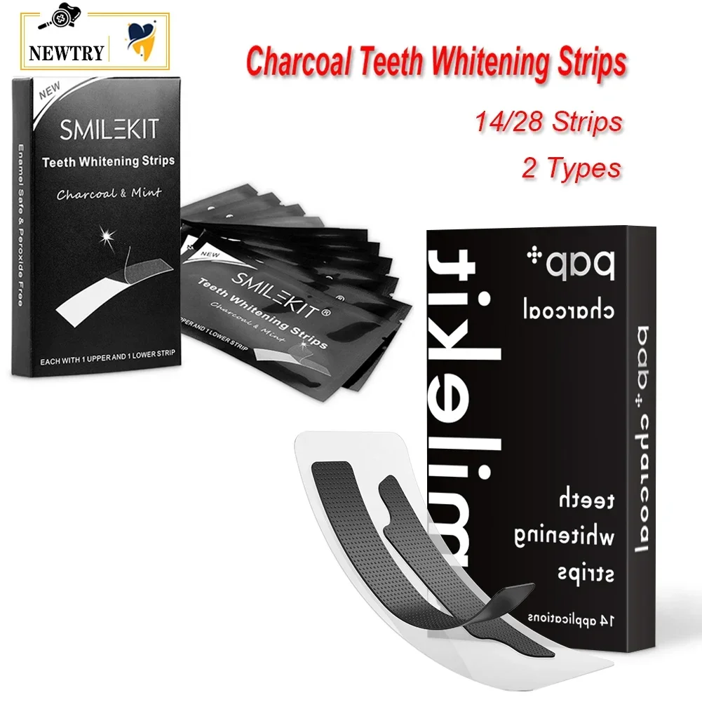 Teeth Whitening Crest - 28/14Pcs New PAP+ Charcoal Gel Teeth