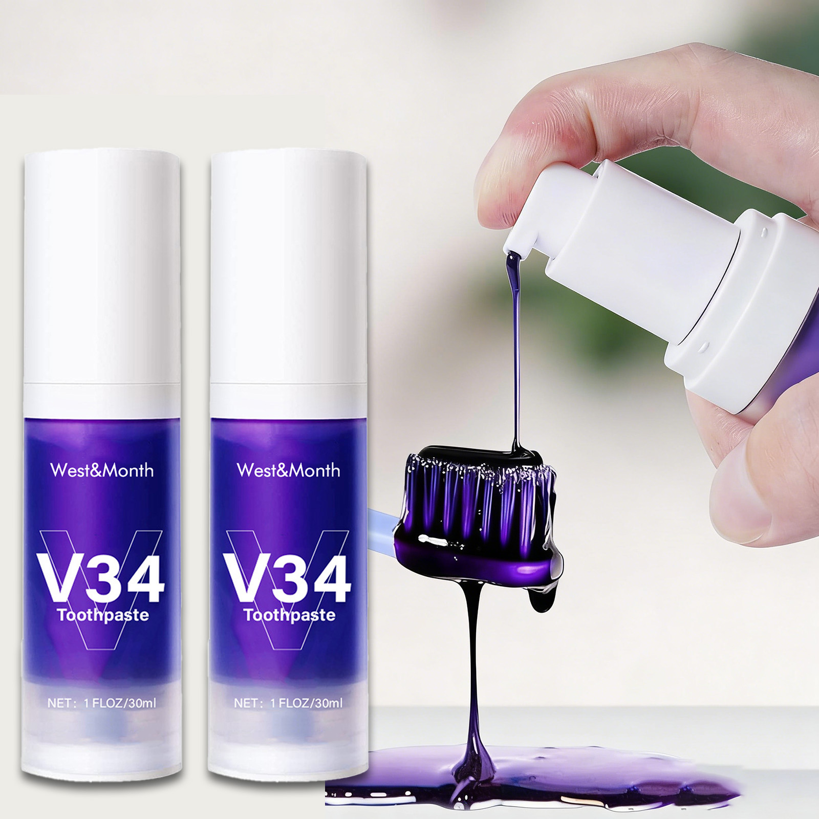 Teeth Whitening Crest - V34 Teeth Whitening Toothpaste 30ml Intensive