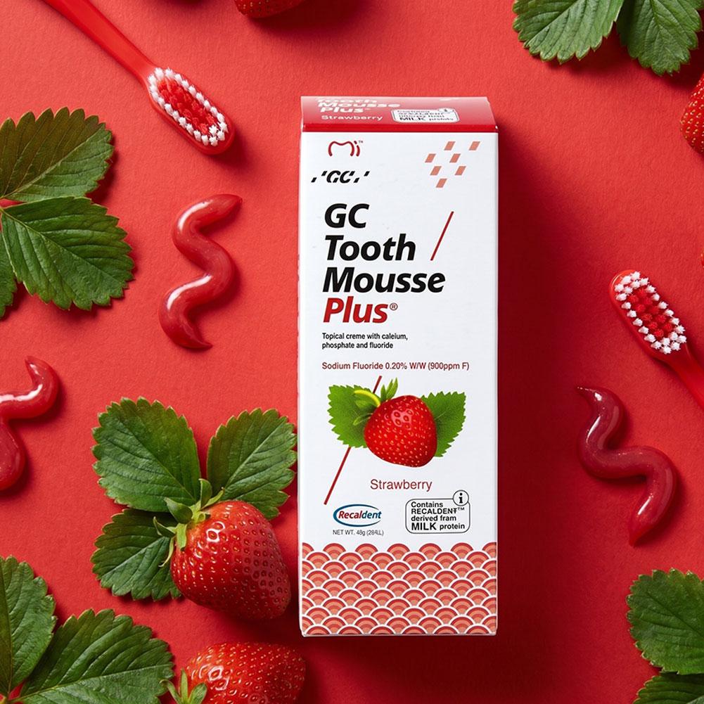 Teeth Whitening Mousse - Remineralizing Plus Tooth Mousse Strawberry Mint