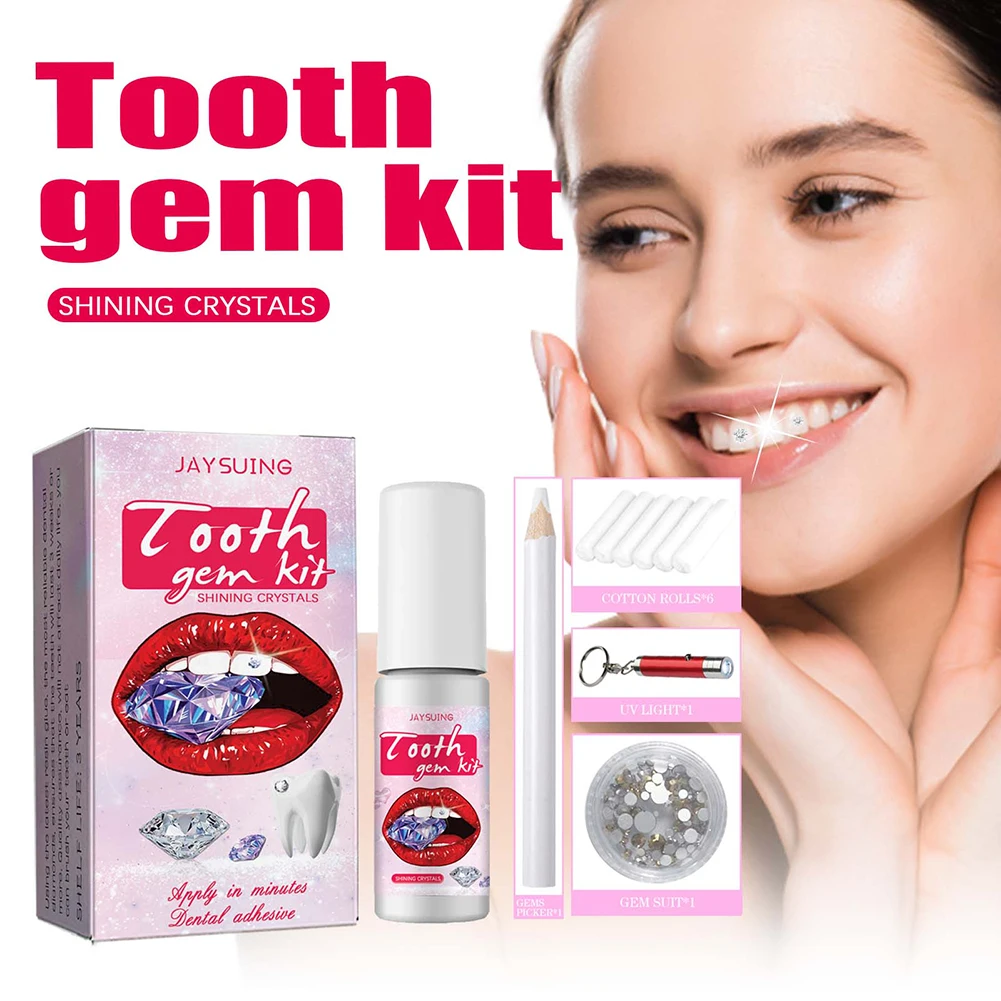 Teeth Whitening From Home - DIY Tooth Gems Kit with Crystals