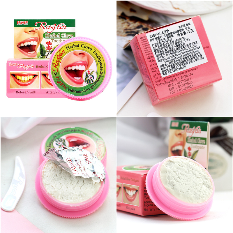 Thailand RASYAN Herbal Clove T - Teeth Whitening Thailand ulasan dan harga