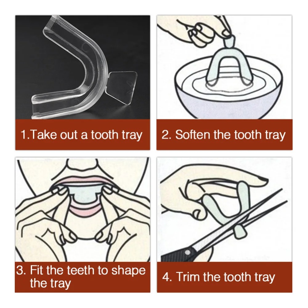 1-4Pc Anti Snoring Bruxism Sle - Teeth Whitening Mouth Guard ulasan dan harga