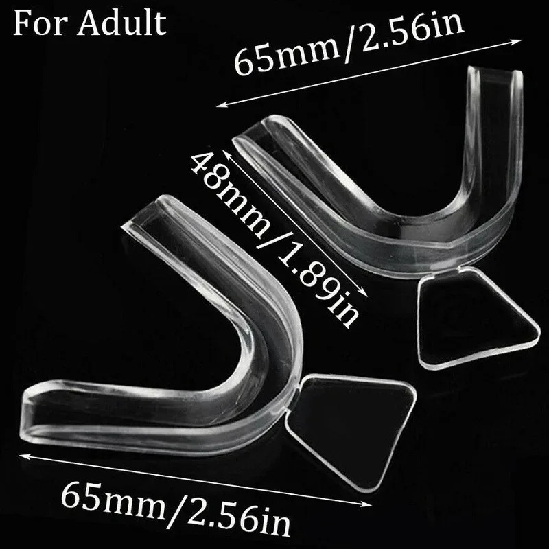 1/3/6pairs Silicone Mouth Guar - Teeth Whitening Mouth Guard ulasan dan harga