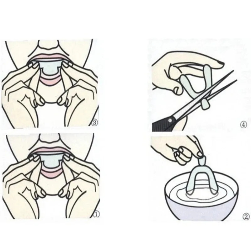 1/3/6pairs Silicone Mouth Guar - Teeth Whitening Mouth Guard ulasan dan harga