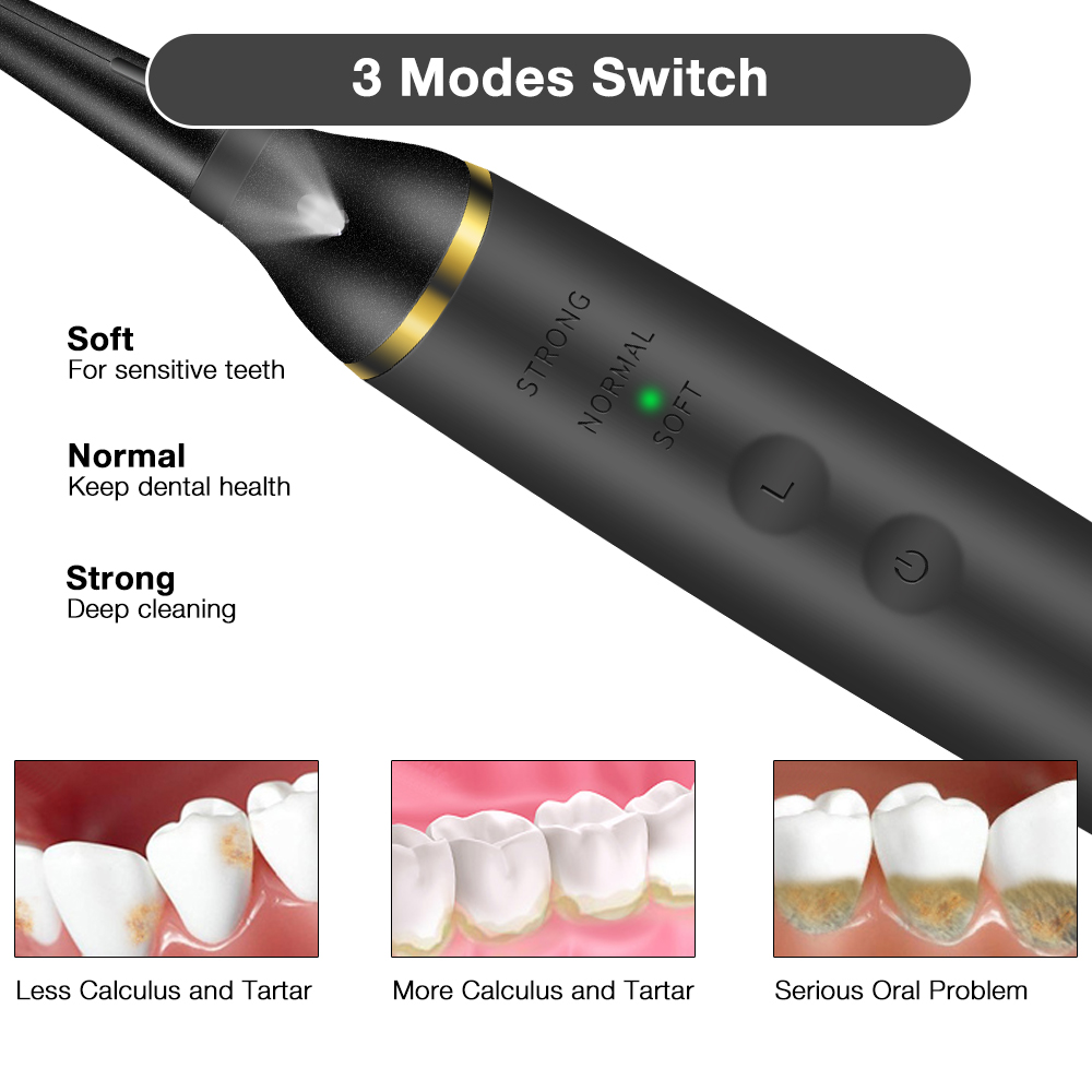 Electric Sonic Dental Calculus - Teeth Whitening Led Kit ulasan dan harga
