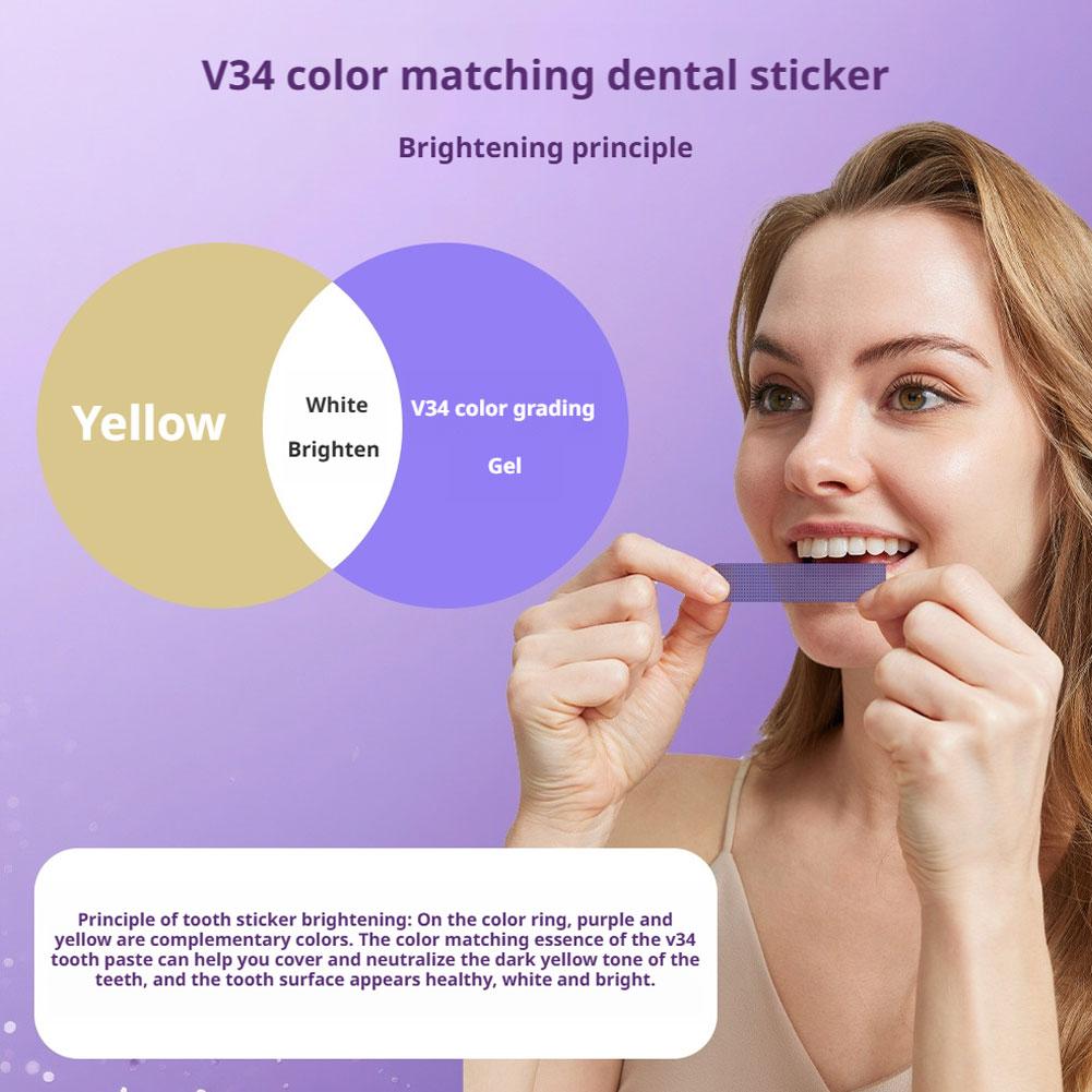 42Pairs V34 Purple Teeth White - Teeth Whitening Crest ulasan dan harga
