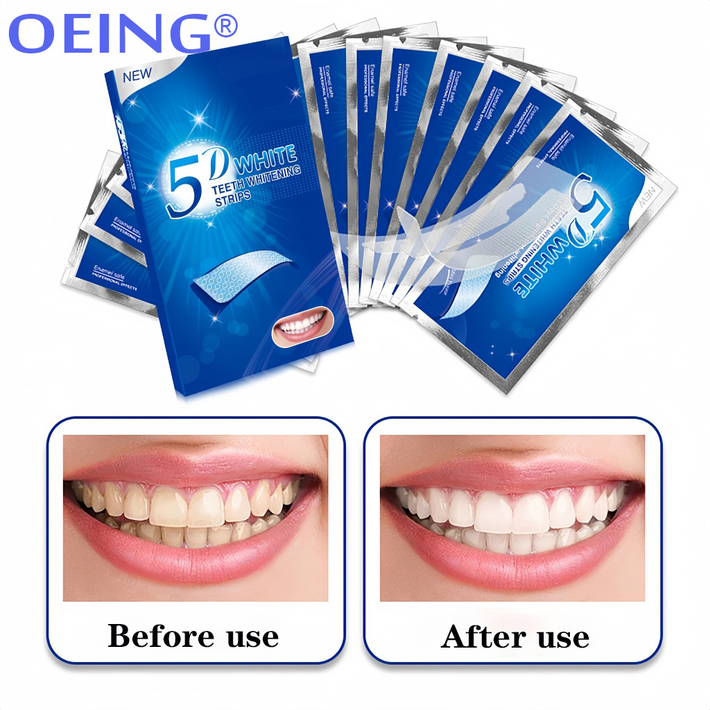 9D 5D Teeth Whitening Strip 14 - Teeth Whitening Home Kit ulasan dan harga