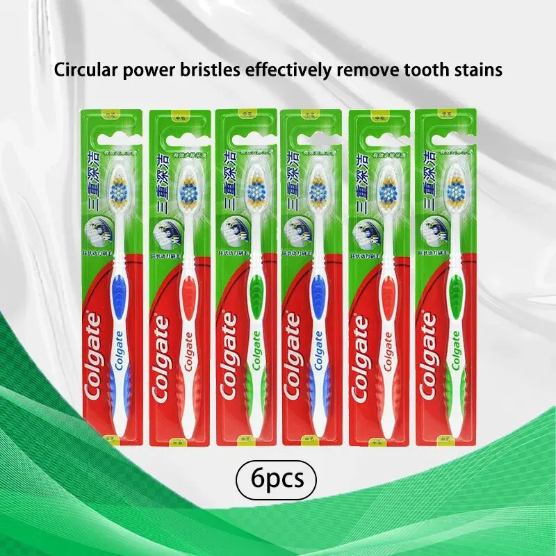Colgate 6pcs Adult Soft Bristl - Teeth Whitening Home Kit ulasan dan harga