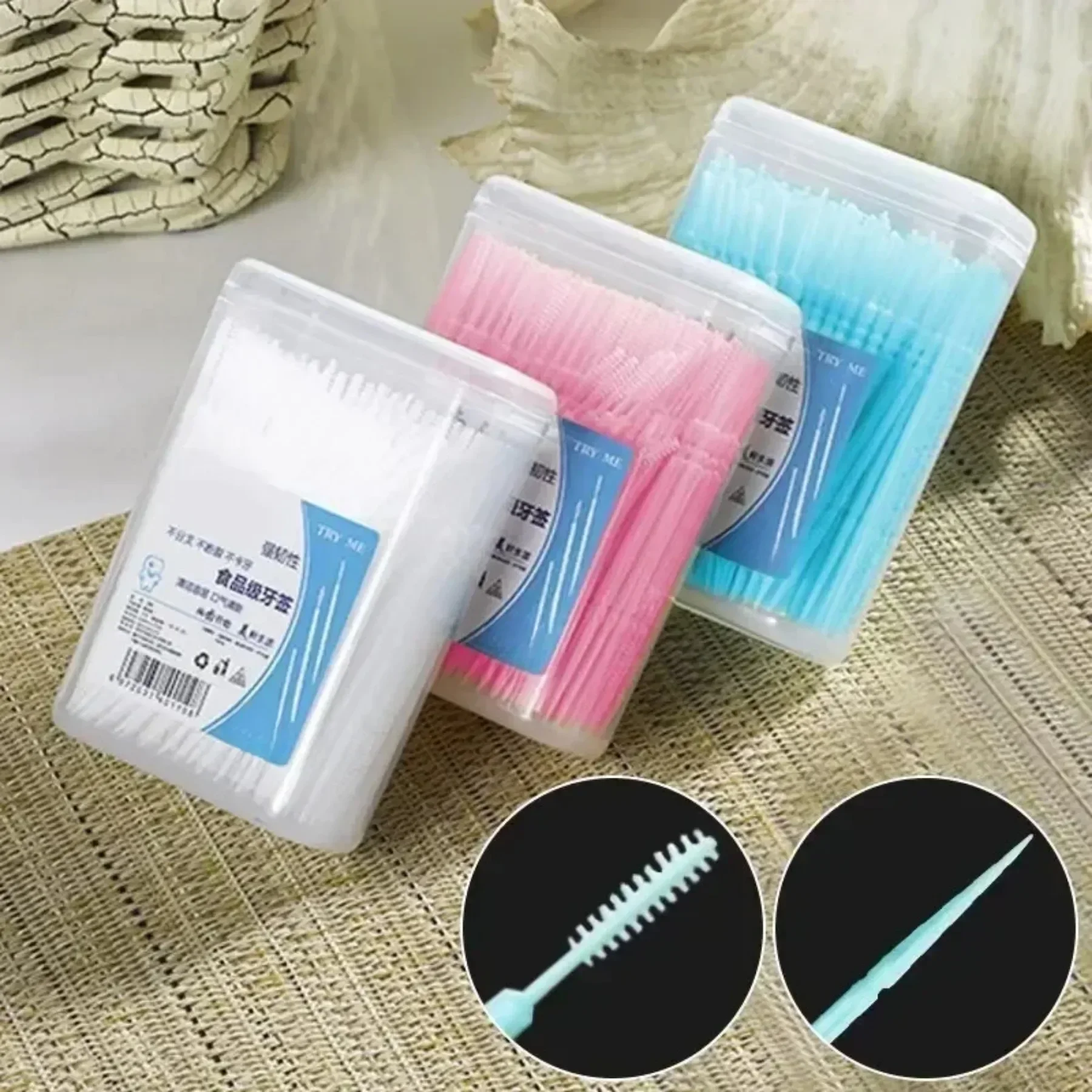 100pcs Double Head Dental Flos - Dental Floss Picks ulasan dan harga