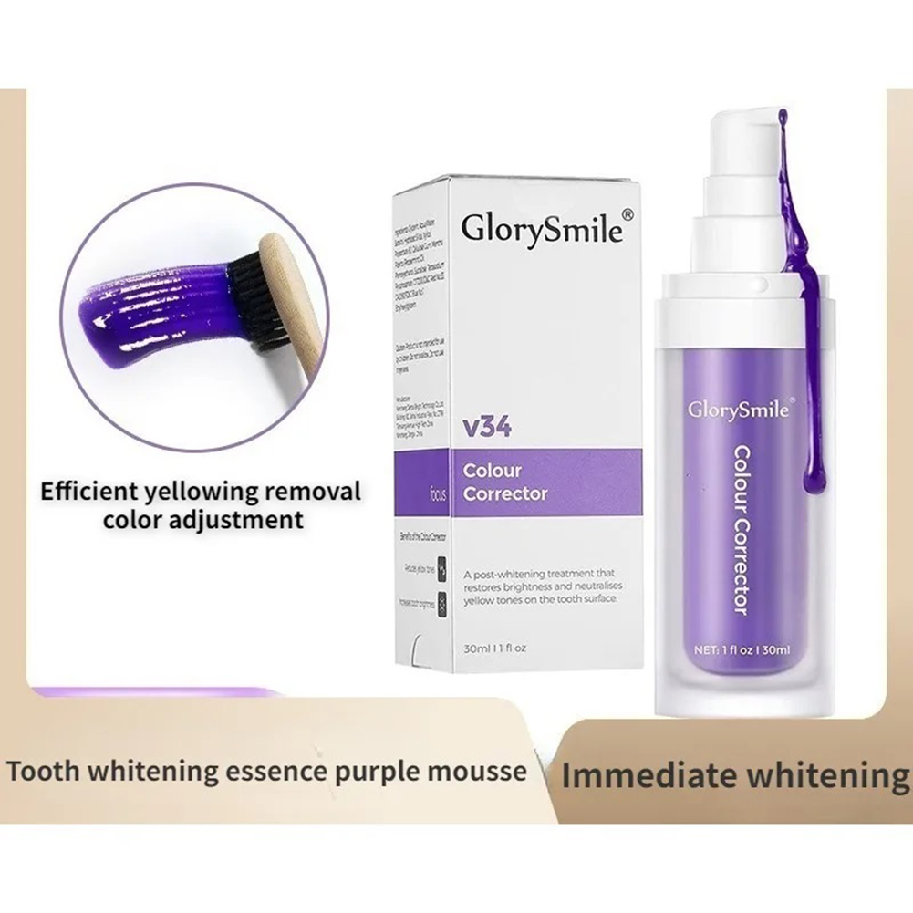 V34 Tooth Colour Corrector Ser - Teeth Whitening Mousse ulasan dan harga