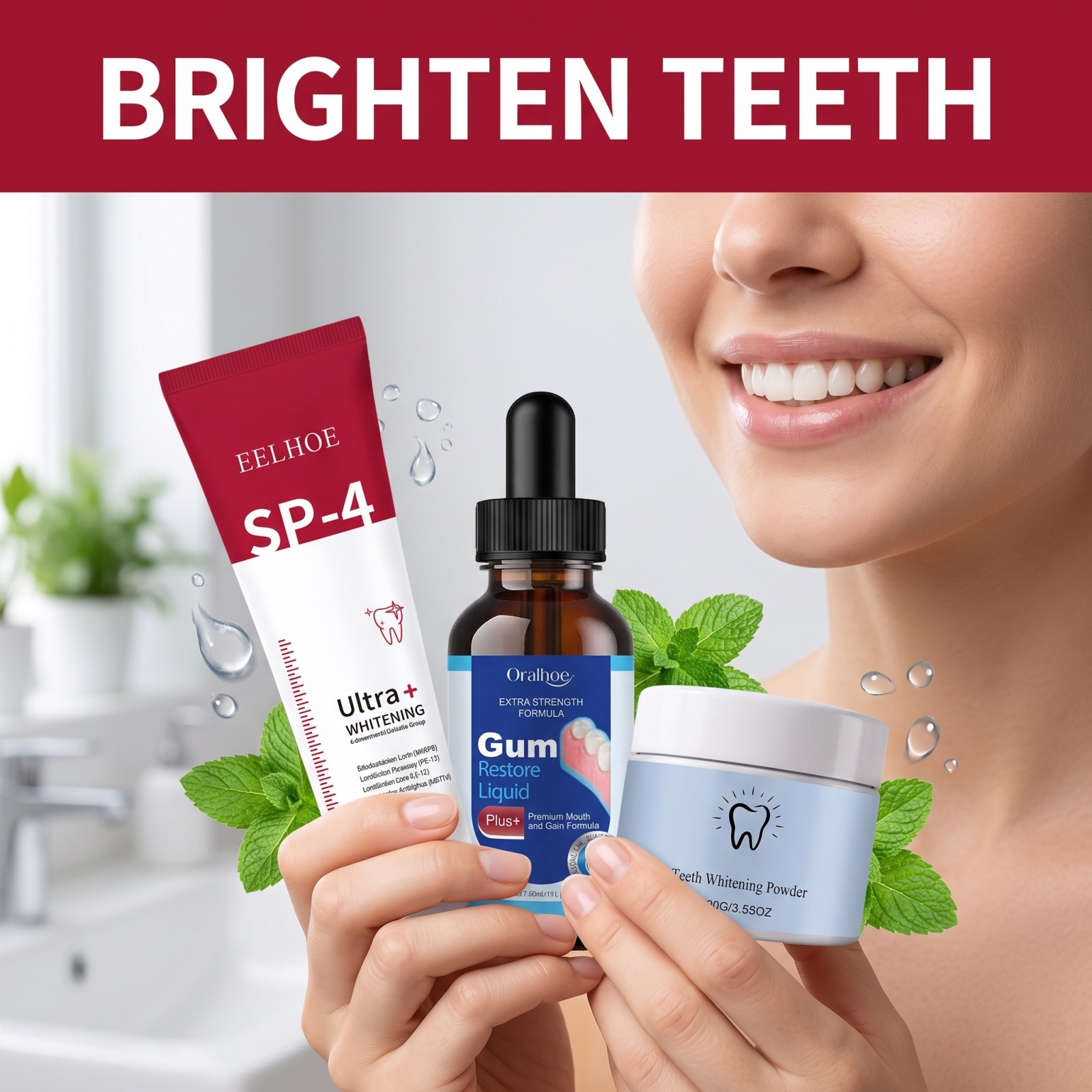 Oral Care Combo Set Whitening  - Teeth Whitening From Home ulasan dan harga
