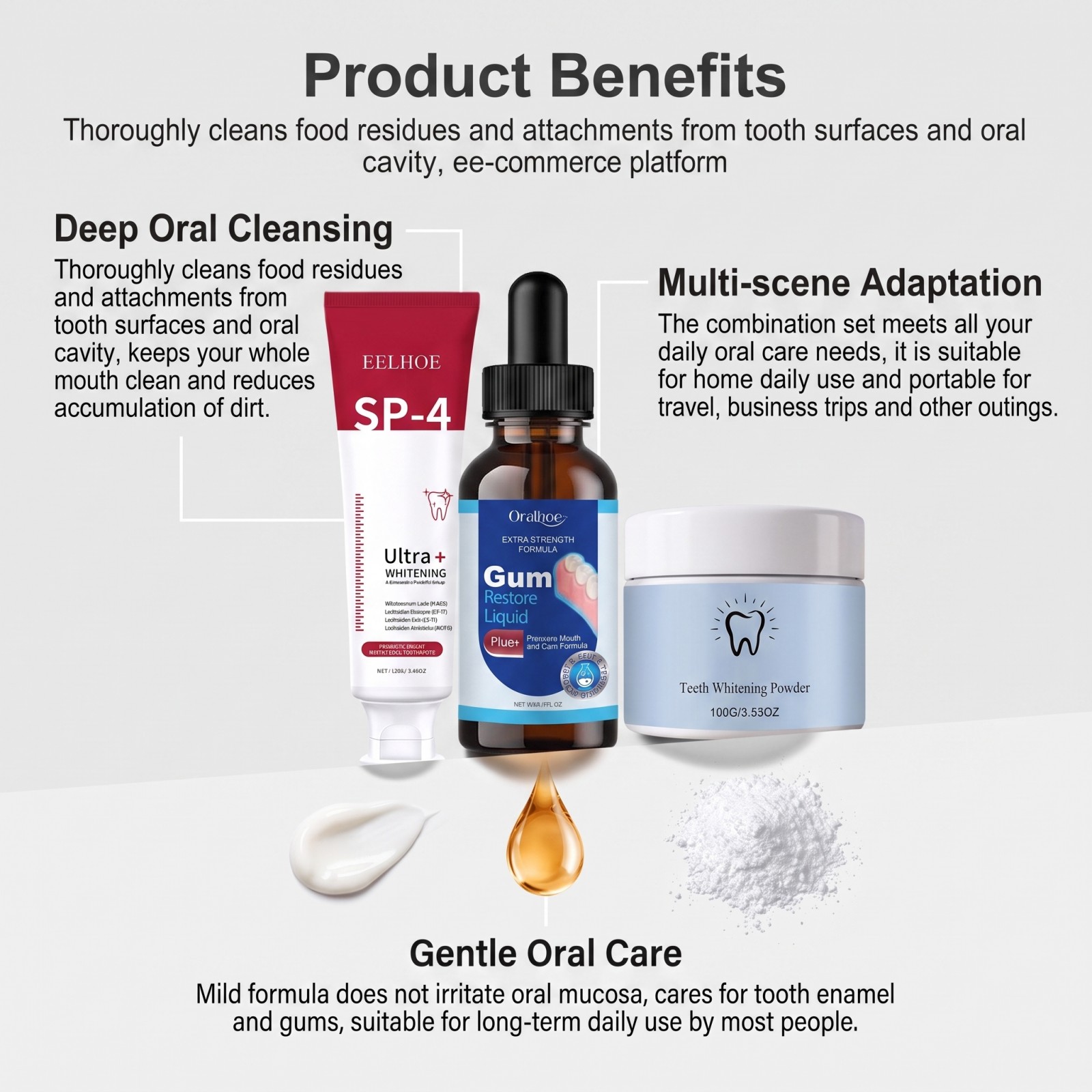 Oral Care Combo Set Whitening  - Teeth Whitening From Home ulasan dan harga