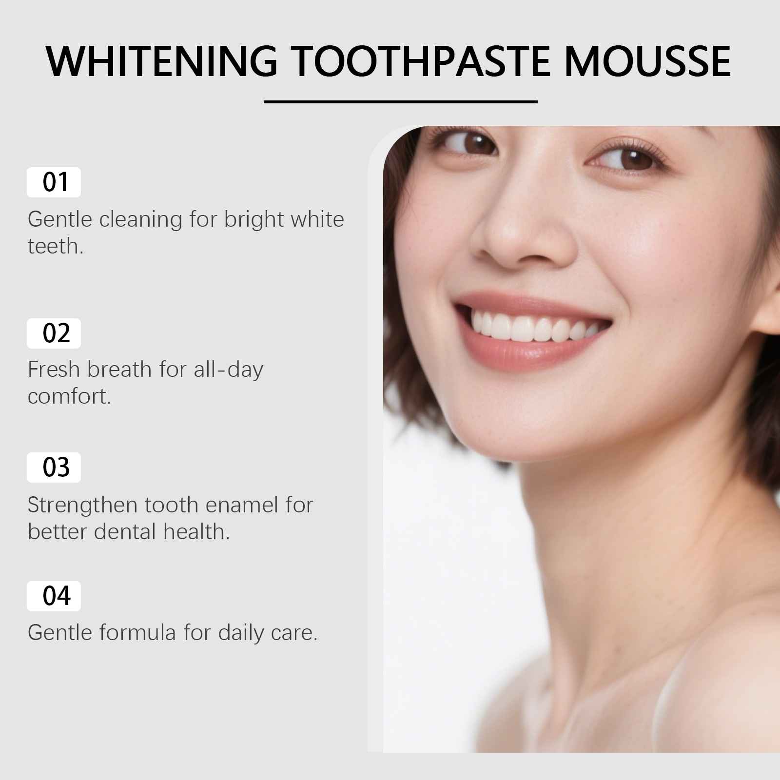 Hydroxyapatite Bright Whitenin - Teeth Whitening Mousse ulasan dan harga