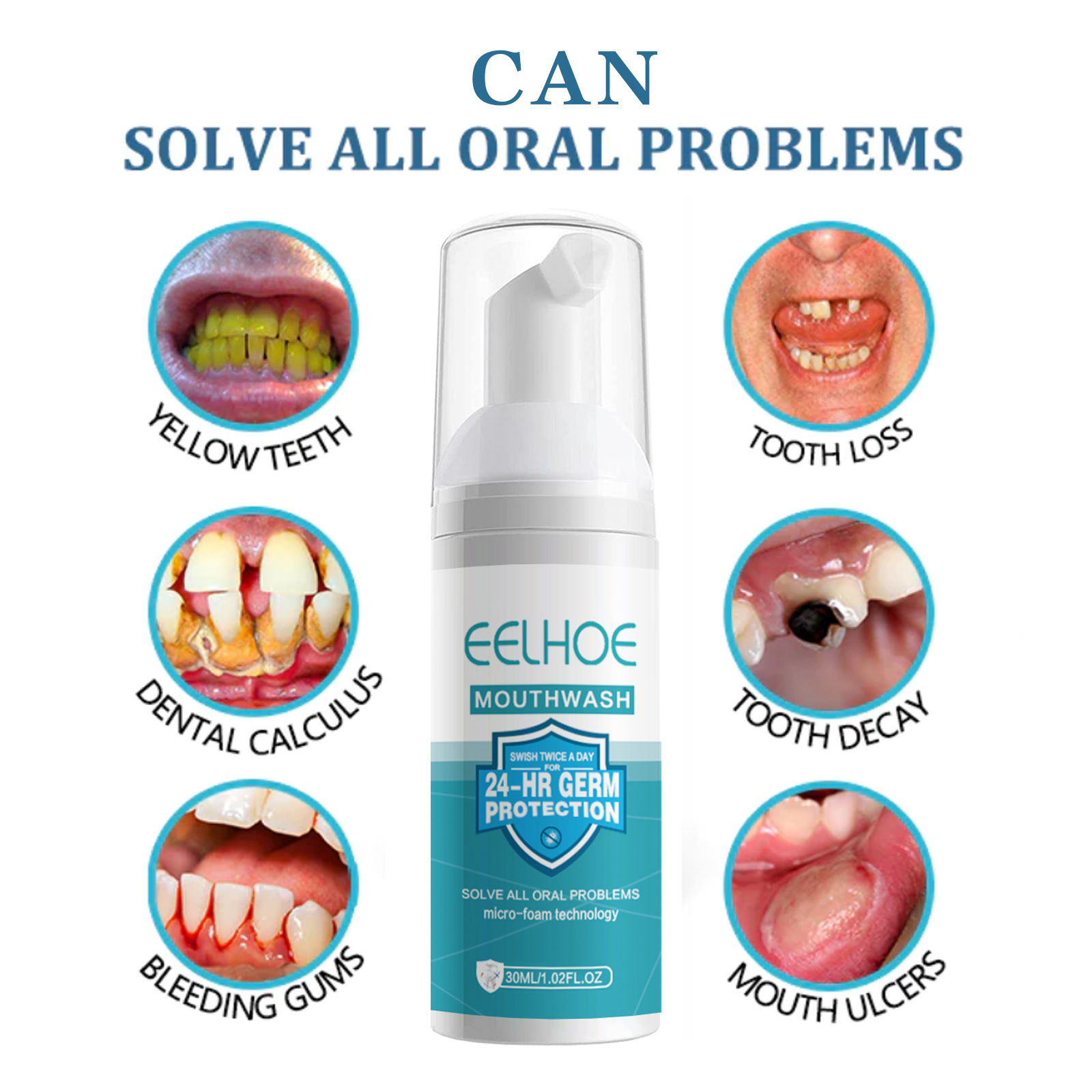 EELHOE Tooth Whitening Cleanin - Teeth Whitening Mousse ulasan dan harga