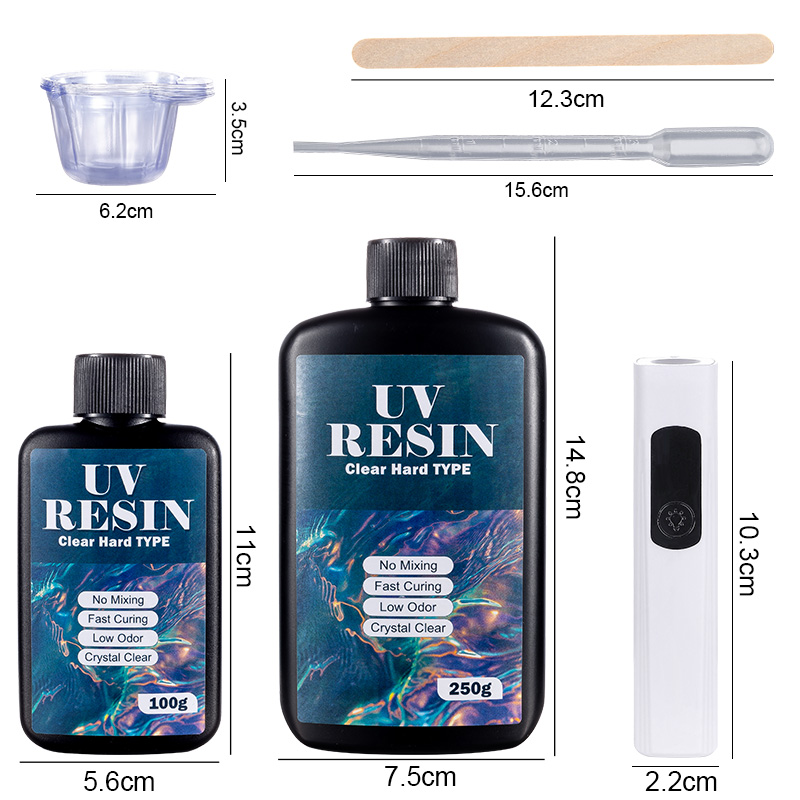 UV Resin Kit with Light Upgrad - Uv Whitening Kit ulasan dan harga