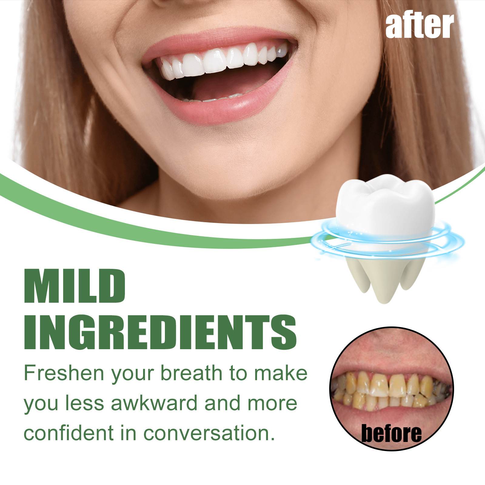 Portable Travel Size Whitening - Teeth Whitening Mousse ulasan dan harga