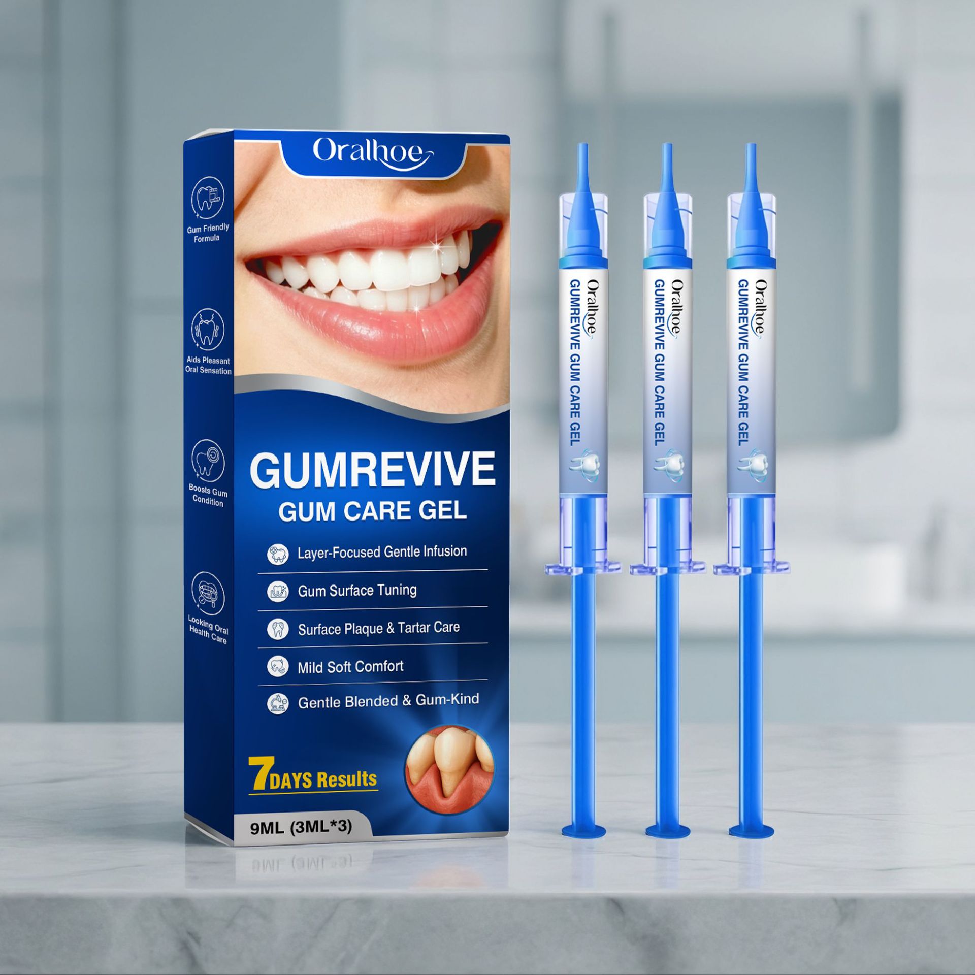 Oralhoe Gum Care Gel 3Pcs Syri - Teeth Whitening Home Kit ulasan dan harga