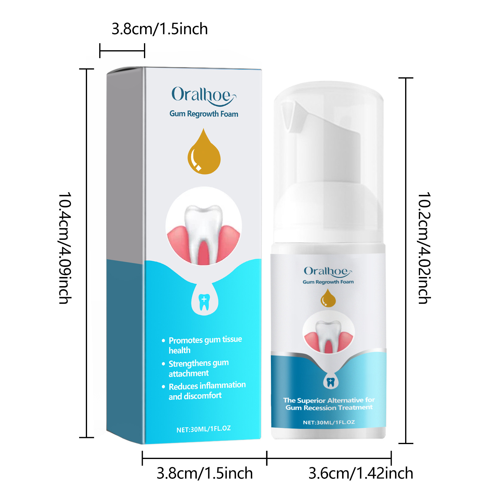 Gum Repair Foam Mousse Toothpa - Teeth Whitening Mousse ulasan dan harga