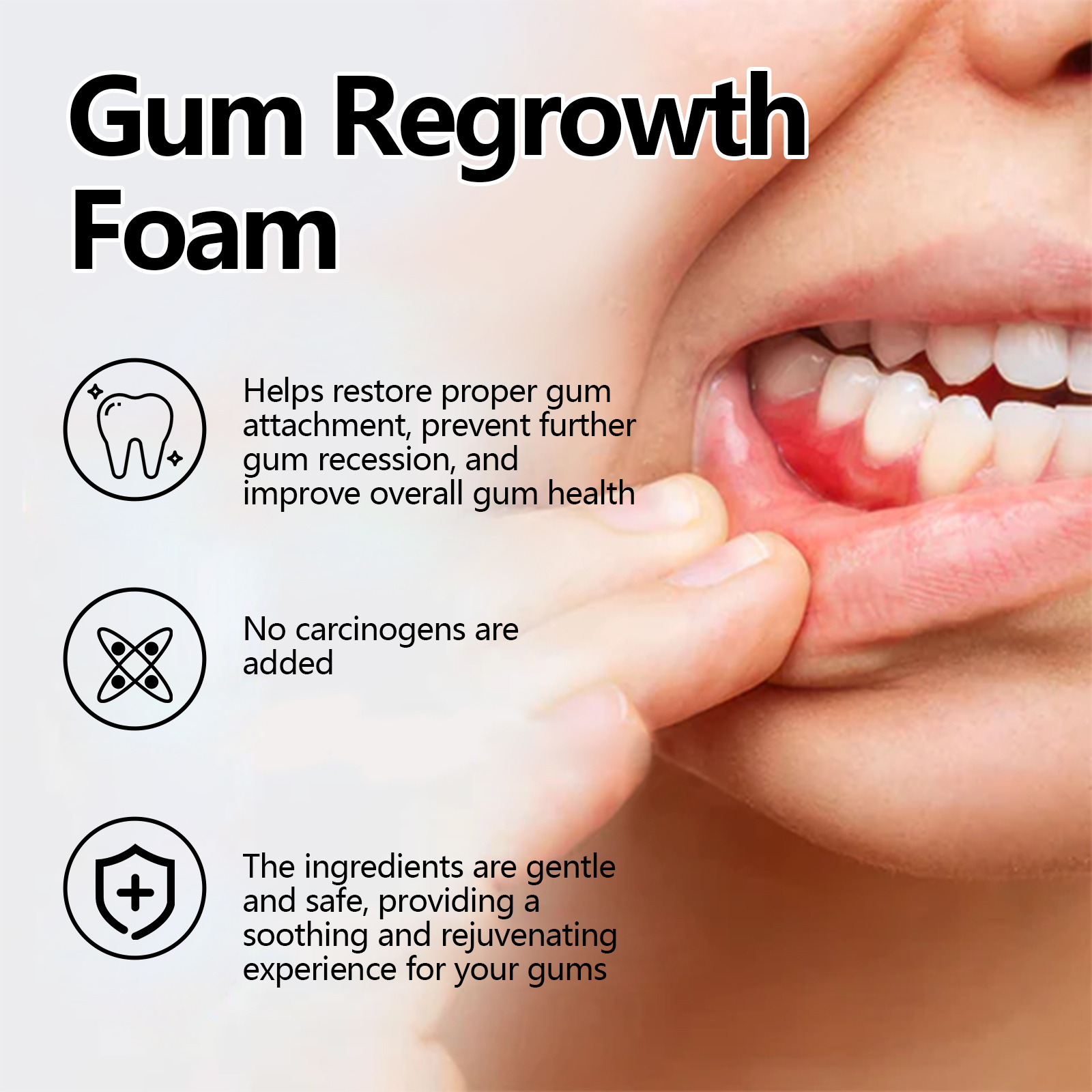 Gum Repair Foam Mousse Toothpa - Teeth Whitening Mousse ulasan dan harga
