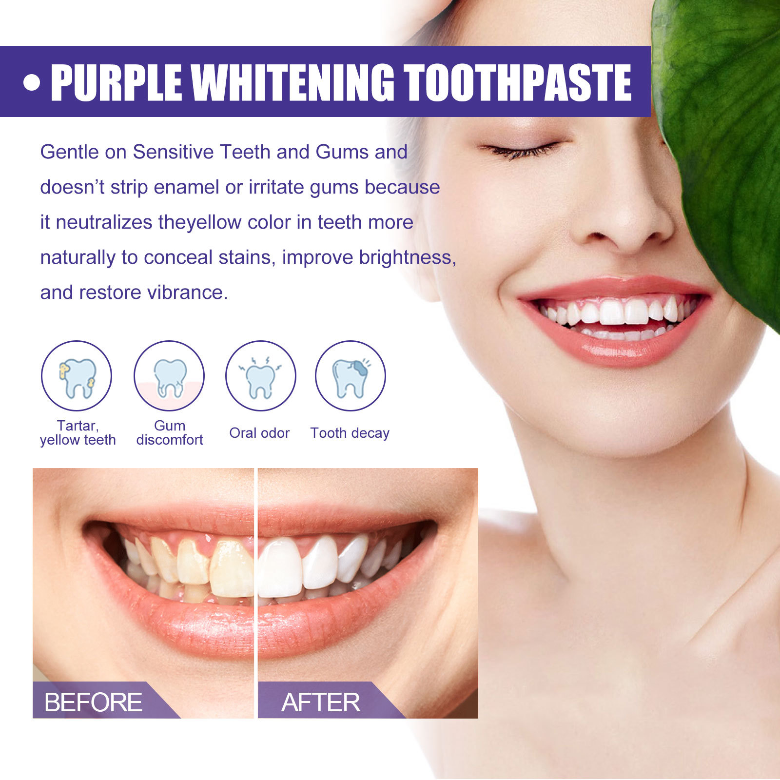 Purple Toothpaste Teeth Whiten - Teeth Whitening Crest ulasan dan harga