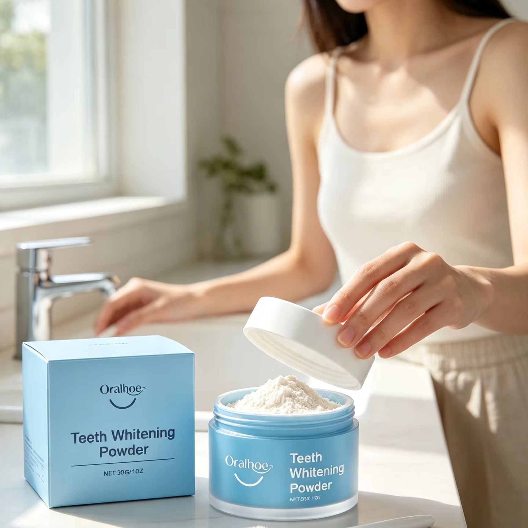 Oralhoe Tooth Powder for Brush - Teeth Whitening From Home ulasan dan harga