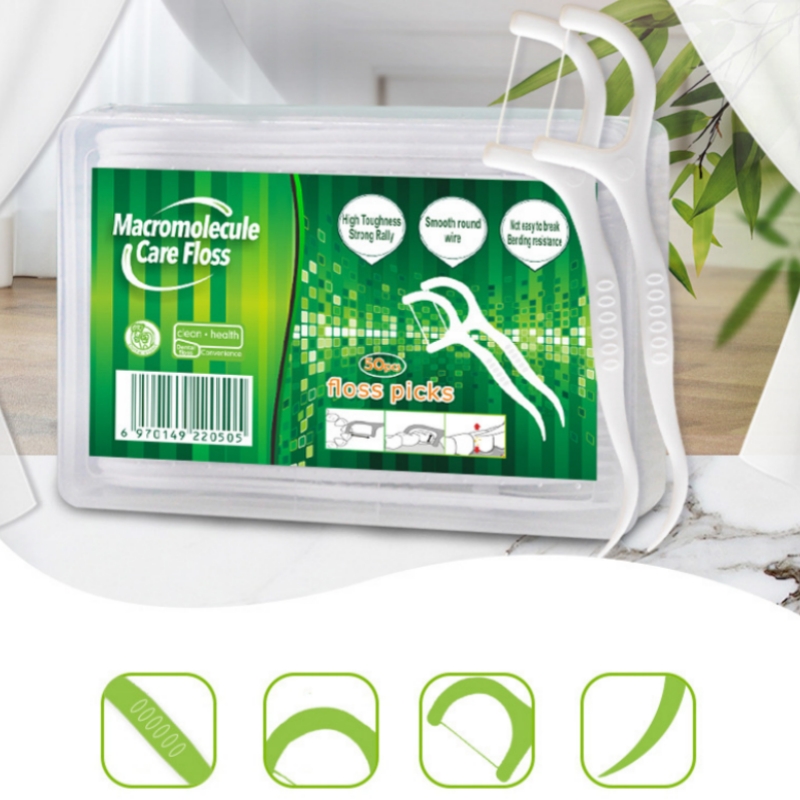 50pcs Dental Floss Flosser Pic - Dental Floss Picks ulasan dan harga
