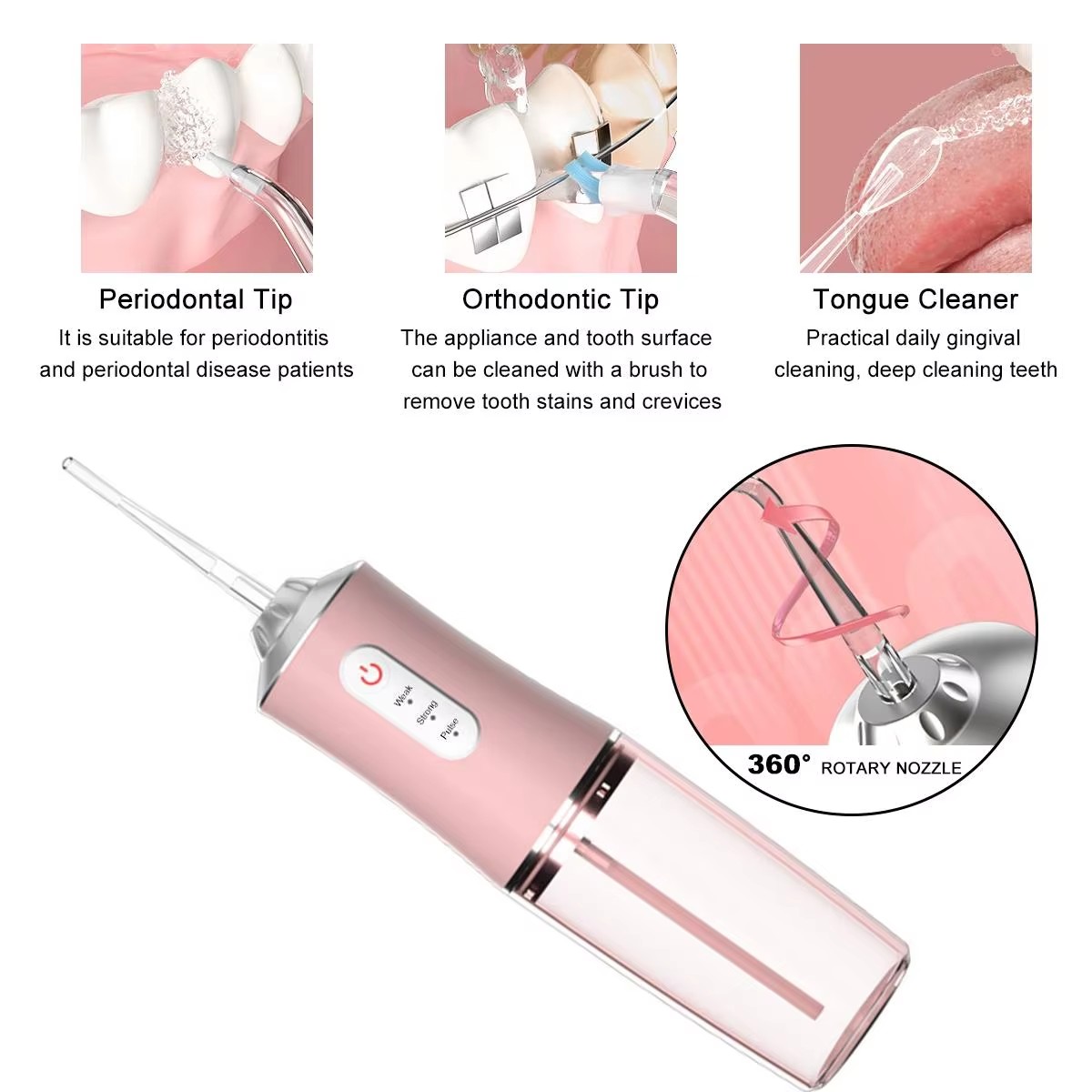 Oral Irrigator Dental Water Je - Dental Floss Picks ulasan dan harga