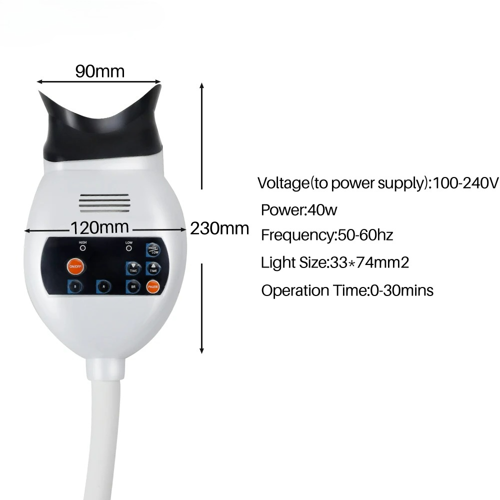 Adjustable 3 Colors LED Teeth  - Teeth Whitening Lamp ulasan dan harga