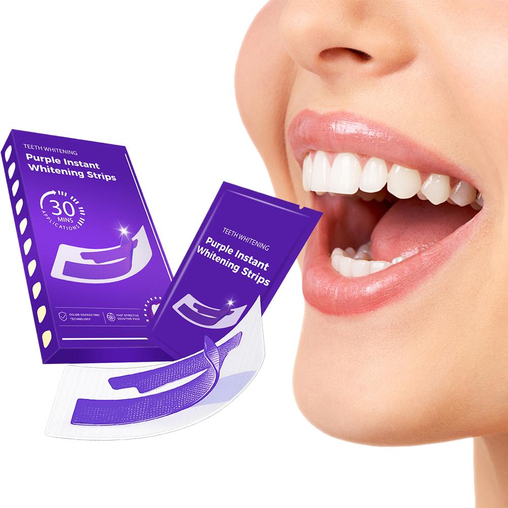 42Pairs Purple Teeth Whitening - Teeth Whitening Crest ulasan dan harga