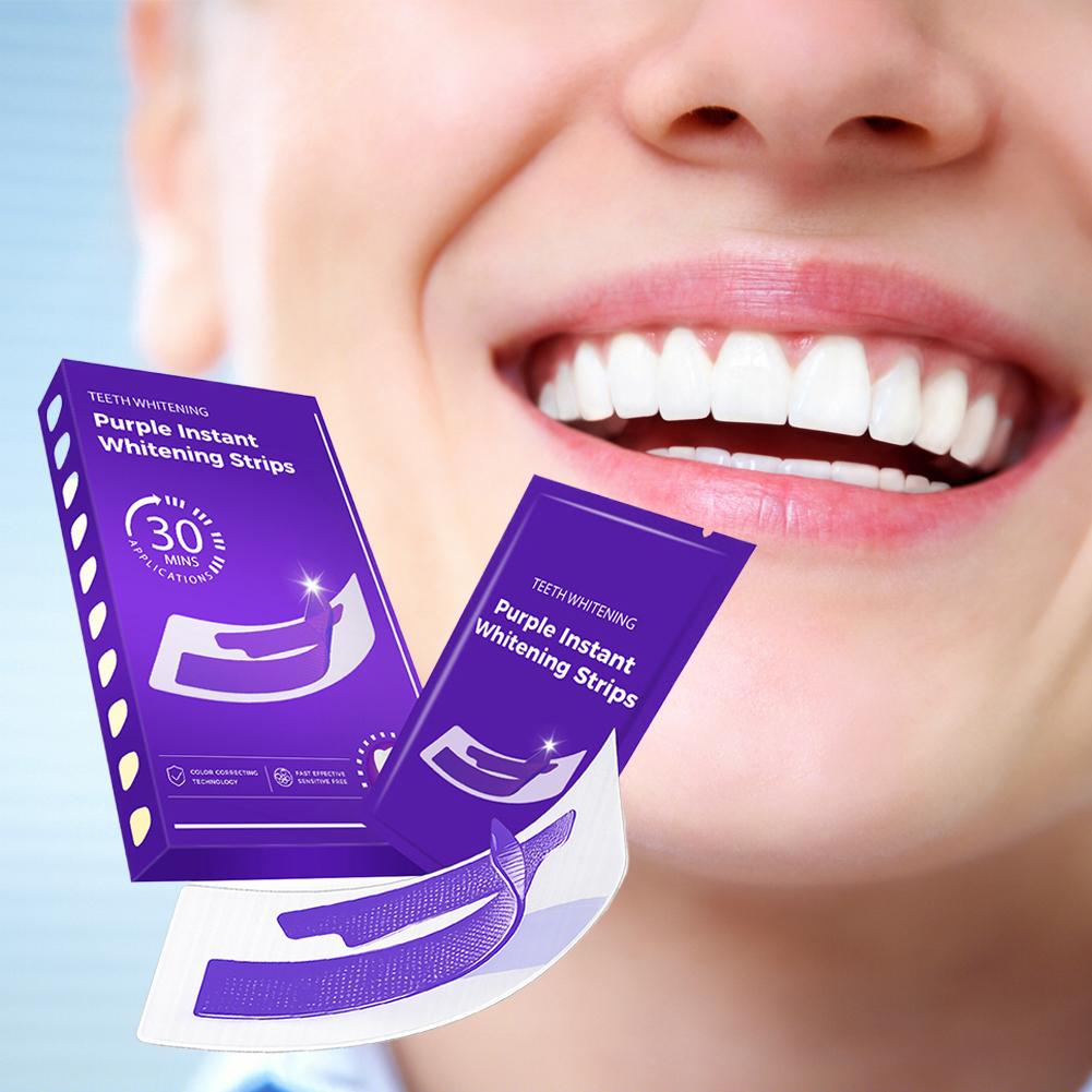 42Pairs Purple Teeth Whitening - Teeth Whitening Crest ulasan dan harga