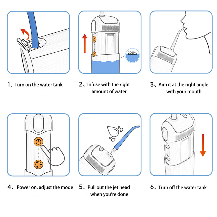 Water Flosser IPX7 Cordless Or - Dental Floss Picks ulasan dan harga