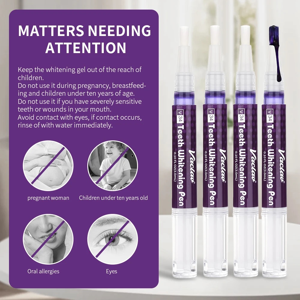 Vaclav V34 Purple teeth whiten - Teeth Whitening From Home ulasan dan harga
