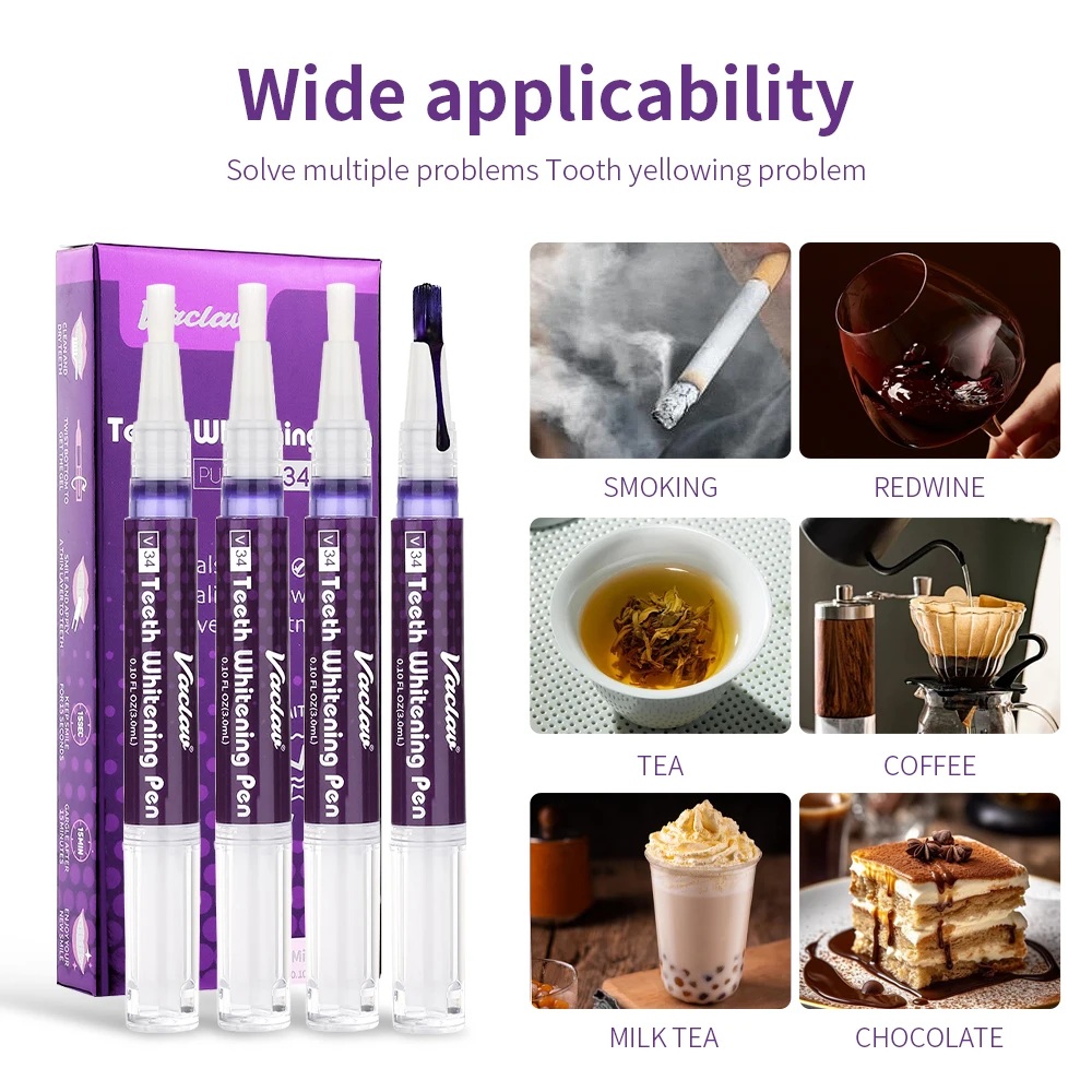 Vaclav V34 Purple teeth whiten - Teeth Whitening From Home ulasan dan harga