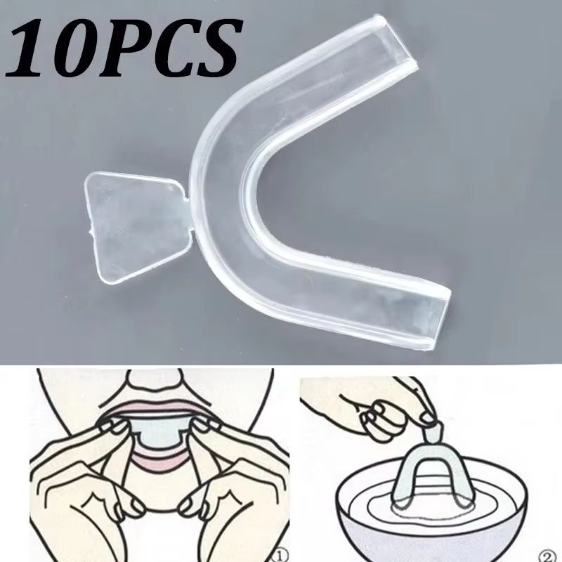 10Pcs Silicone Mouth Guard Tee - Teeth Whitening Mouth Guard ulasan dan harga