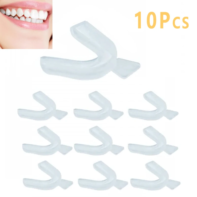 10Pcs Silicone Mouth Guard Tee - Teeth Whitening Mouth Guard ulasan dan harga
