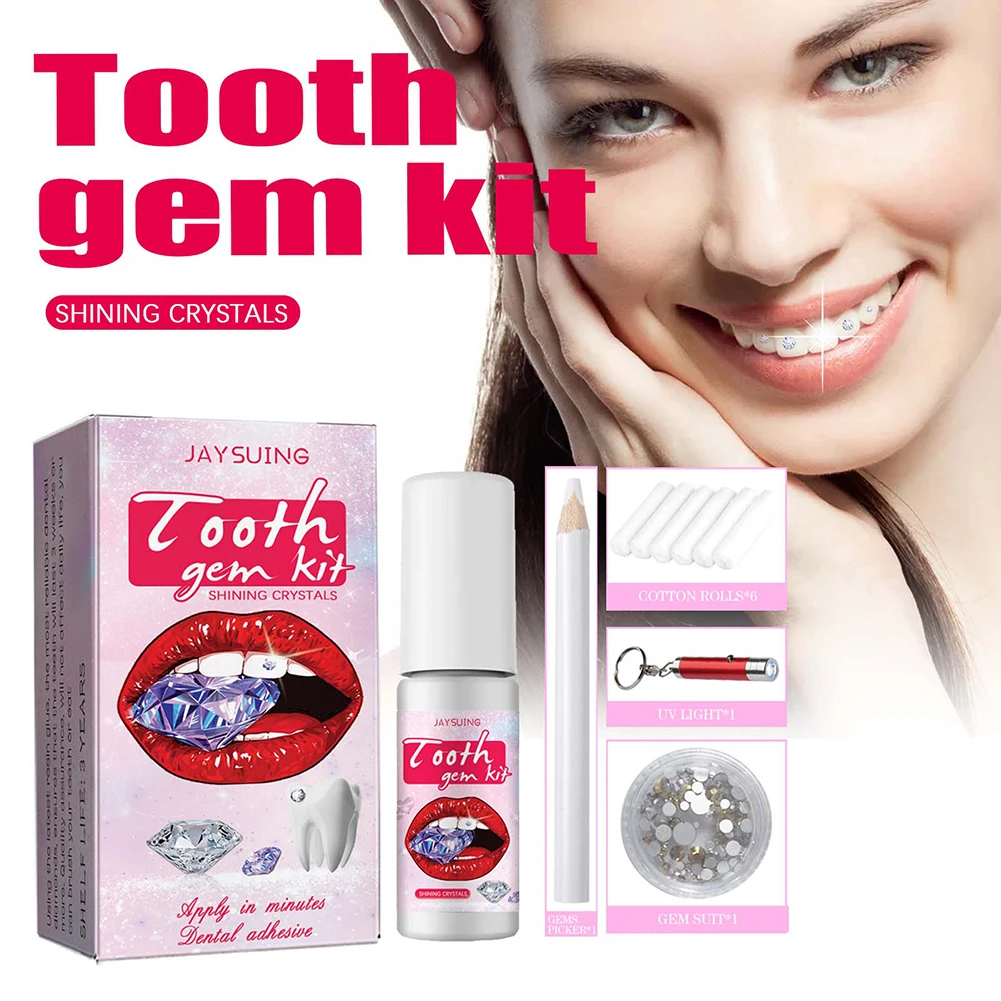 DIY Tooth Gems Kit with Crysta - Teeth Whitening From Home ulasan dan harga